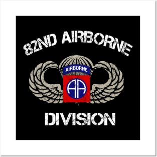 US Army 82nd AIRBORNE Division Veteran Vintage - Veterans Day Gift Posters and Art